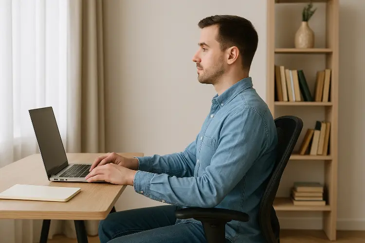 Duduk dengan Punggung Tegak