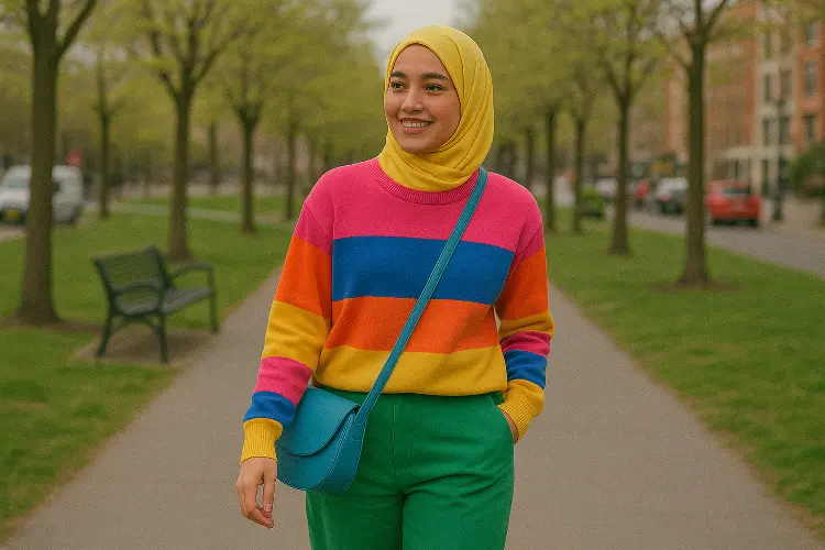 Playful dengan Outfit Colorful